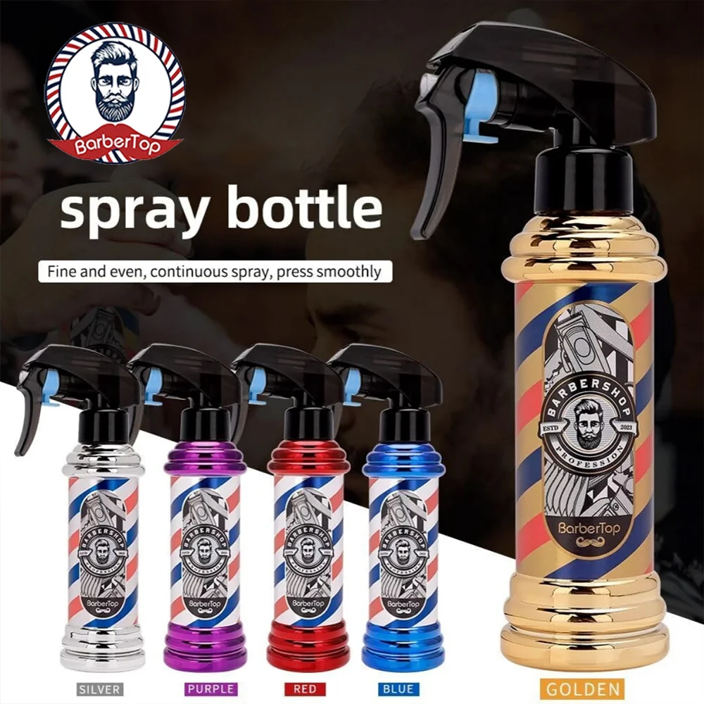 

Barbertop 200ML Spray Bottle Salon Barber High Pressure Water Can Hairdressing Retro Fine Mist Alcohol Disinfection Sprayer