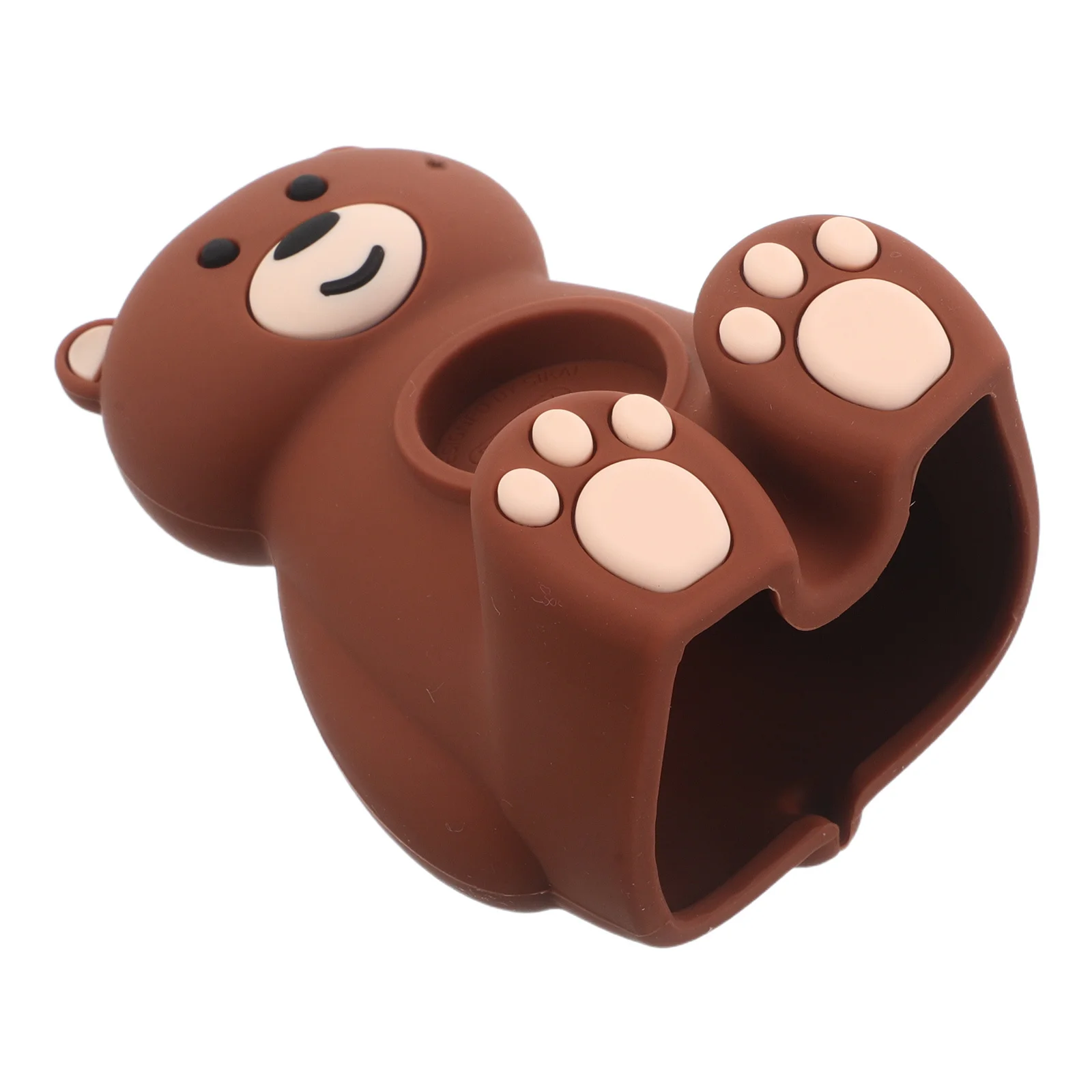 

Watch Charging Stand Bear Silicone Non-Slip Stable Vertical Dock Holder for Smartwatch Desktop Table Use