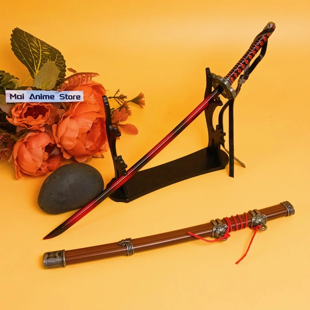 10인치 세키로 울프 카타나 실제 크기 카타나 검 세키로 금속 소형 오리지널 사무라이 미니 애니메이션 닌자 나이프 무딘 장난감 선물
