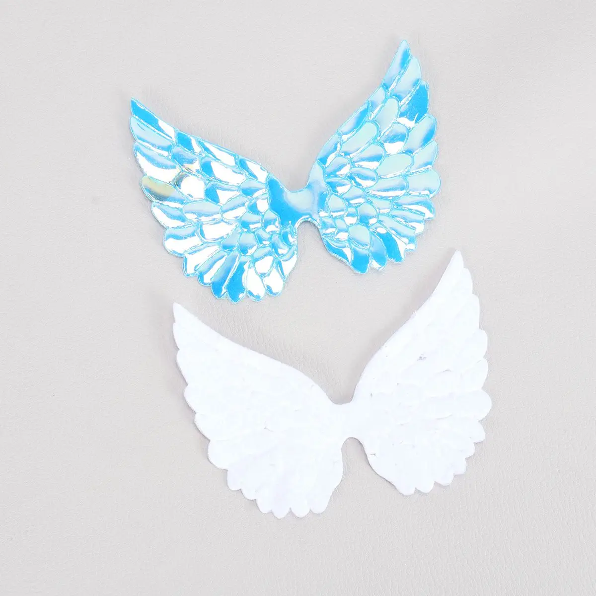 30 Pcs Baby Hair Bows DIY Material Clothing Sequins Embroidered Wing Wings Patches