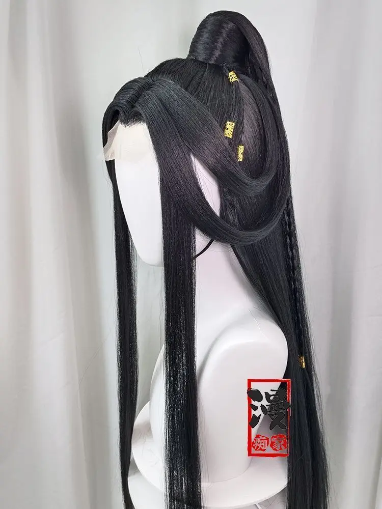 Xie Lian Tai Zi Yue Shen Cosplay Wig Tian Guan Ci Fu Heaven Official’s Blessing Huacheng Cosplay Wig Xie Lian Cosplay TGCF Wig