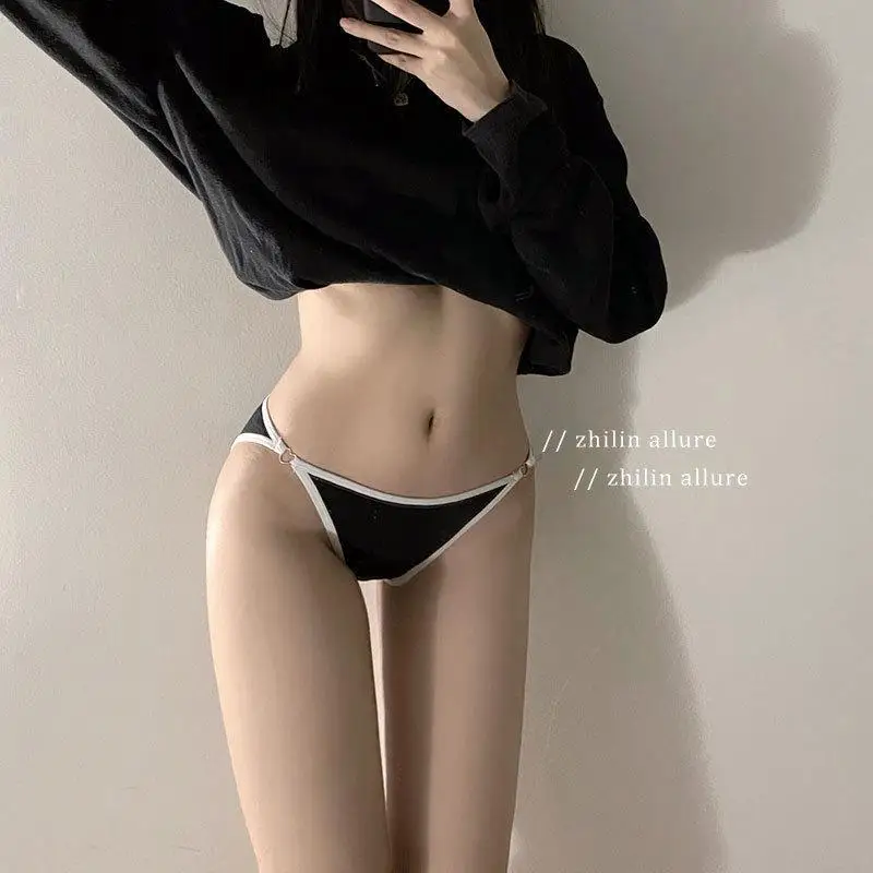 Sports Solid Cotton Seamless Underpants Women's Low Waist Breathable Traceless Panties Soft Fitness Girl Seamless Briefs Thongs