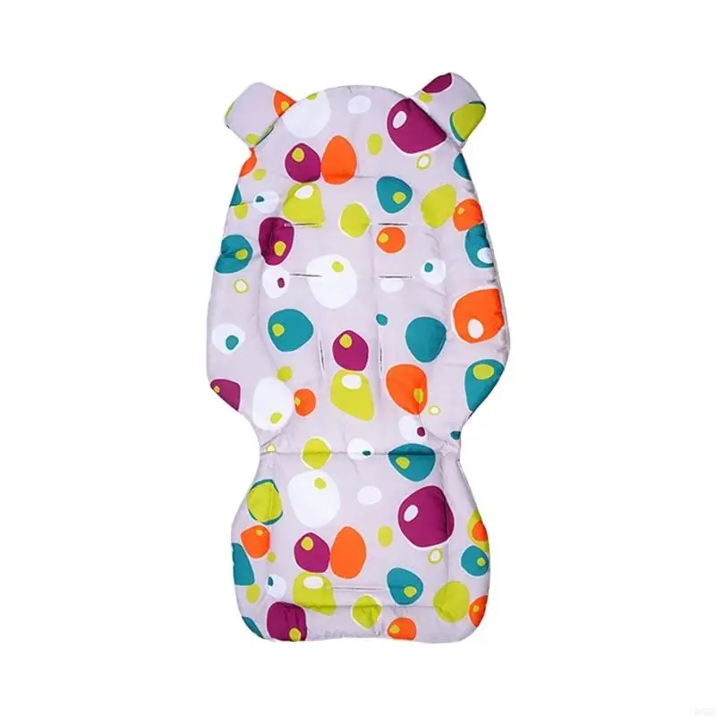 R66D عربة أطفال مزدوجة الجوانب وسادة وسادة مقعد قطنية قابلة للغسل في الغسالة تتميز بتصميم نونسليب لكراسي الدفع العالية