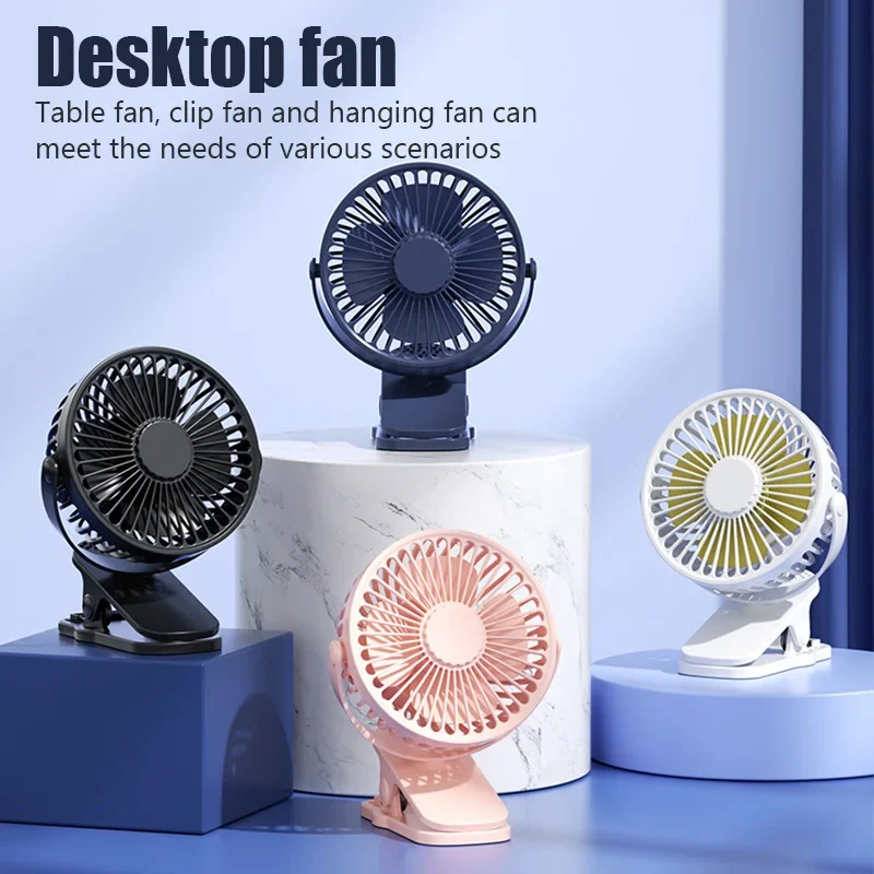 USB Mini Wind Power Handheld Clip Fan - High Quality, Convenient, Ultra-quiet, Portable Student Cute Small Cooling Ventilator