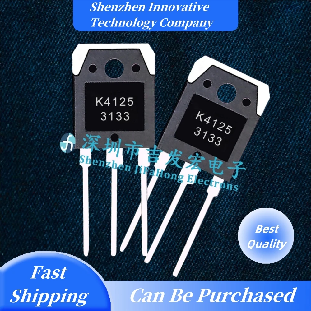 10PCS K4125 2SK4125  TO-3P MOS 600V 17A Best Quality   Fast Shipping In Stock