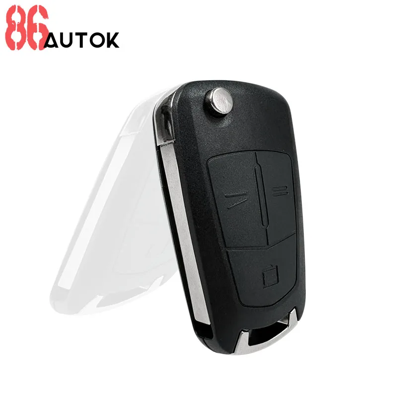 Car Key Flip Remote Key Fob Shell Case Replacement for Opel Astra H Zafira Vectra C Vauxhall Corsa D Signum Meriva Car Key Shell