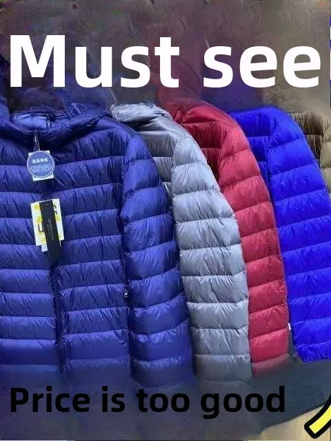 

Men's Lightweight Short Hooded down Cotton Jacket Stand Collar Ultra-Thin Outerwear Warmth Outdoor Standard Fit Faux Wool
