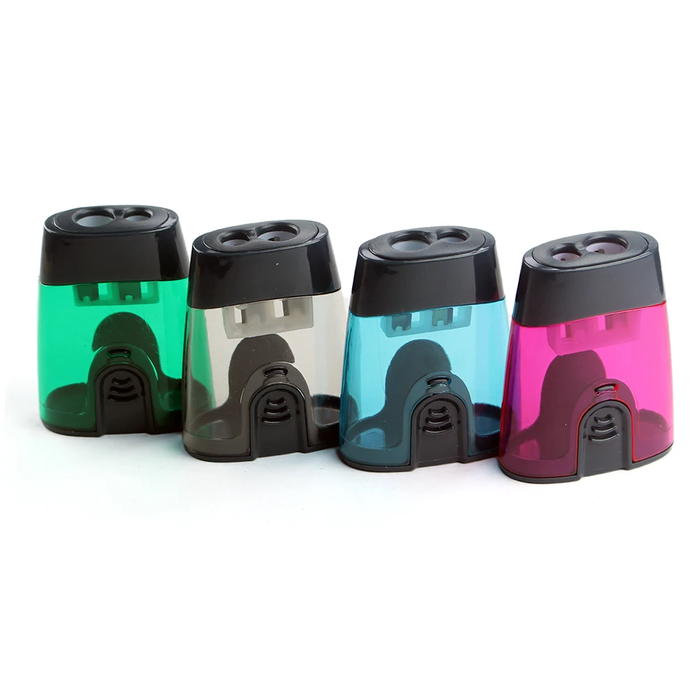 

Colorful Double-Hole Handheld Portable Pencil Sharpener, Perfect Choice for Schools and Homes, Perfect Fashion Item