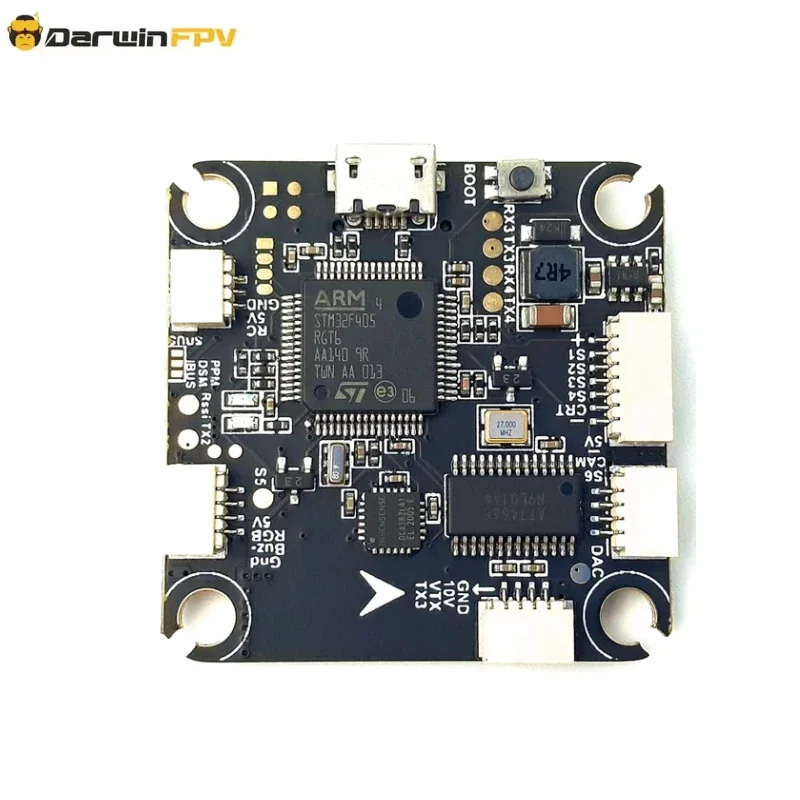 DarwinFPV Betaflight F4 Контроллер полета Стек 50A DSHOT600 ESC Стек FPV Часть дрона
