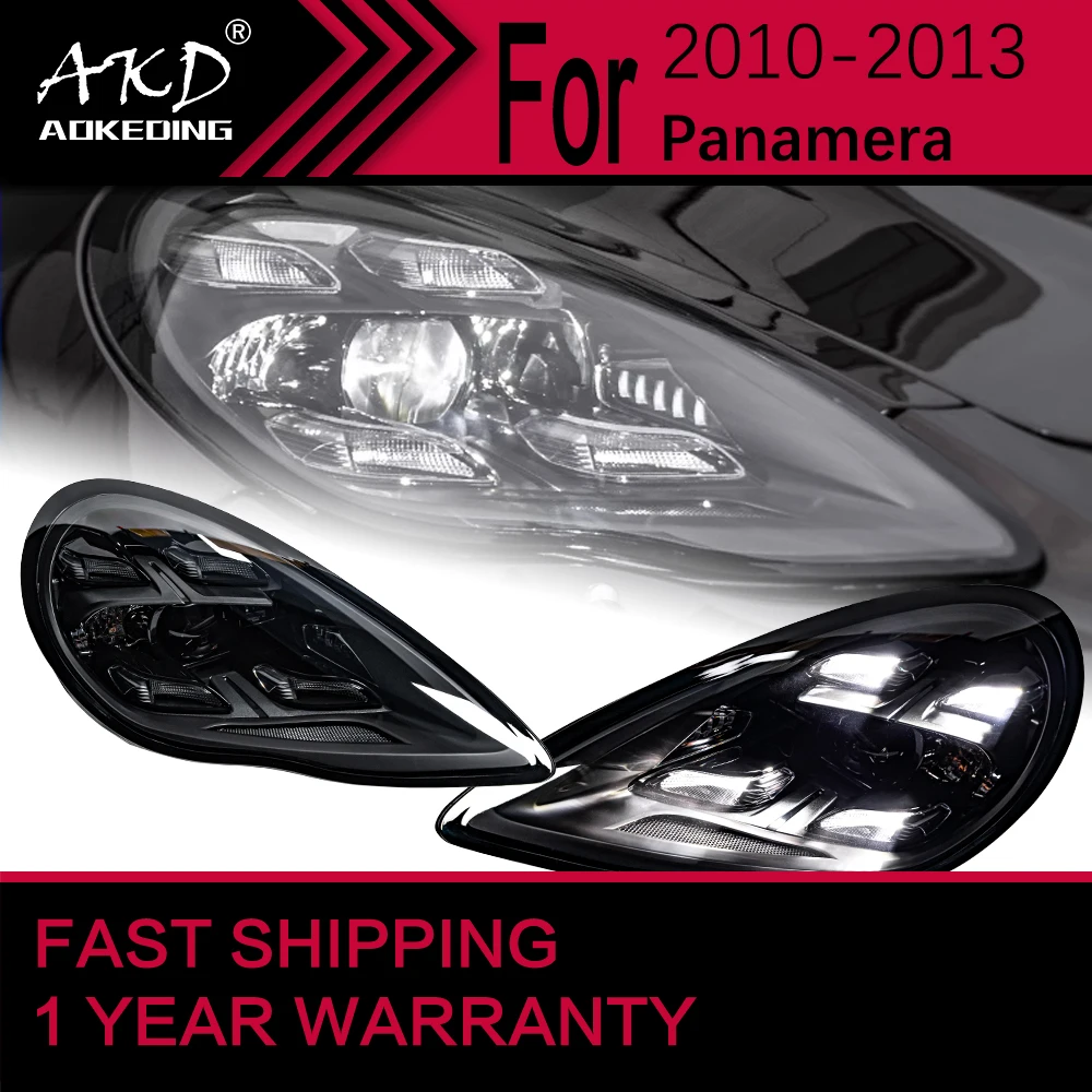 Car Lights for Porsche Panamera 970 LED Headlight 2010-2013 Panamera 970.1 Head Lamp Drl Projector Lens Automotive