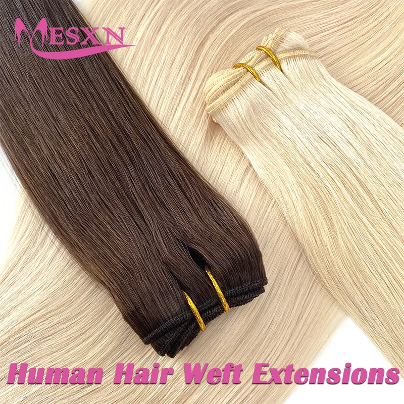 MESXN Straight Hair Wefts 100% Really Natural Human Hair Remy Human Extensions  16