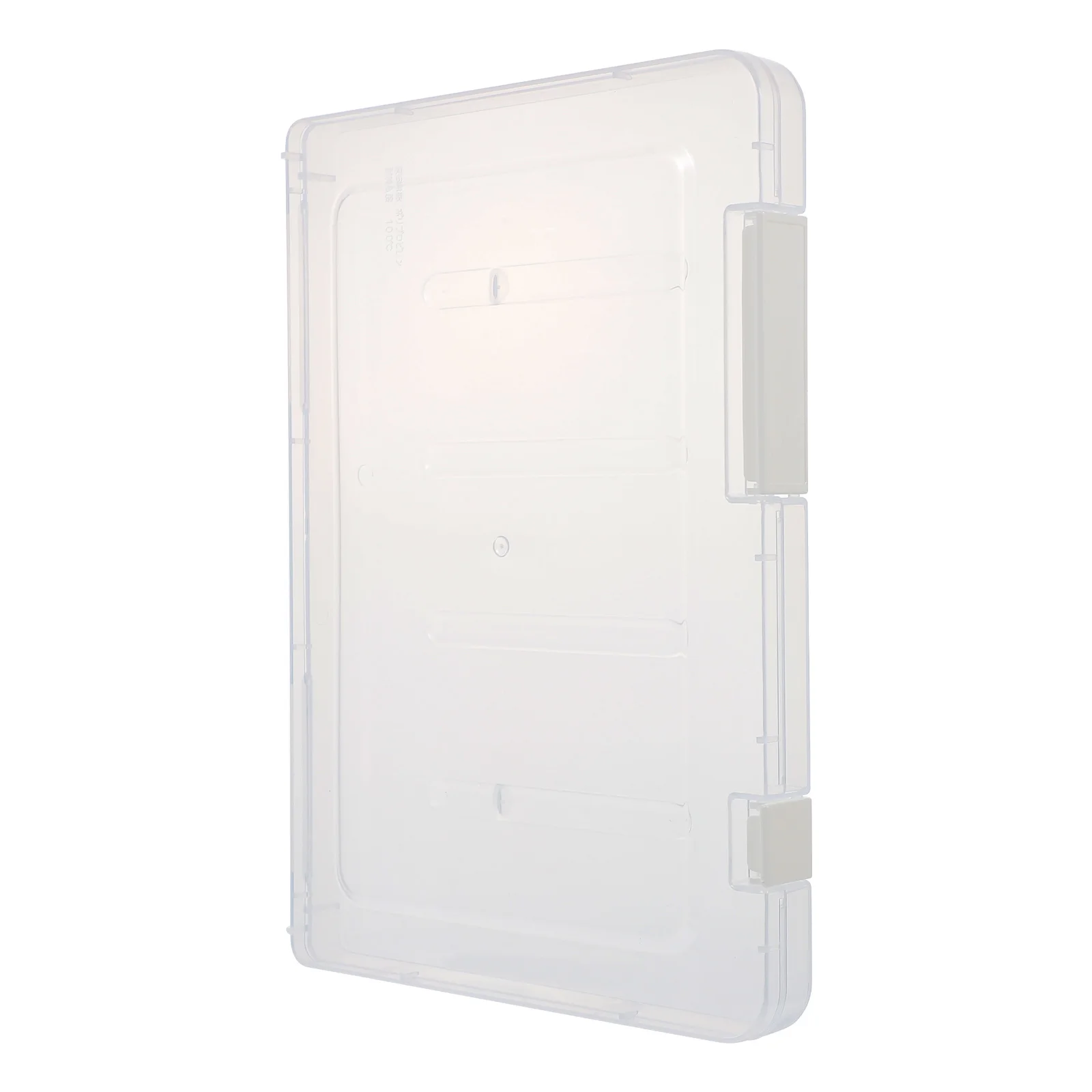 

Plastic File Box Storage Container for Documents Papers Magazines Certificates Lightweight Office Desk Organizer