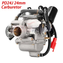 Motorcycle Carburador 24mm 4T For Yamaha GY6 110cc 125cc 150cc Scooter Moped PD24J CVK CARBURETOR CARB ATV QUADS GO-KART BUGGY