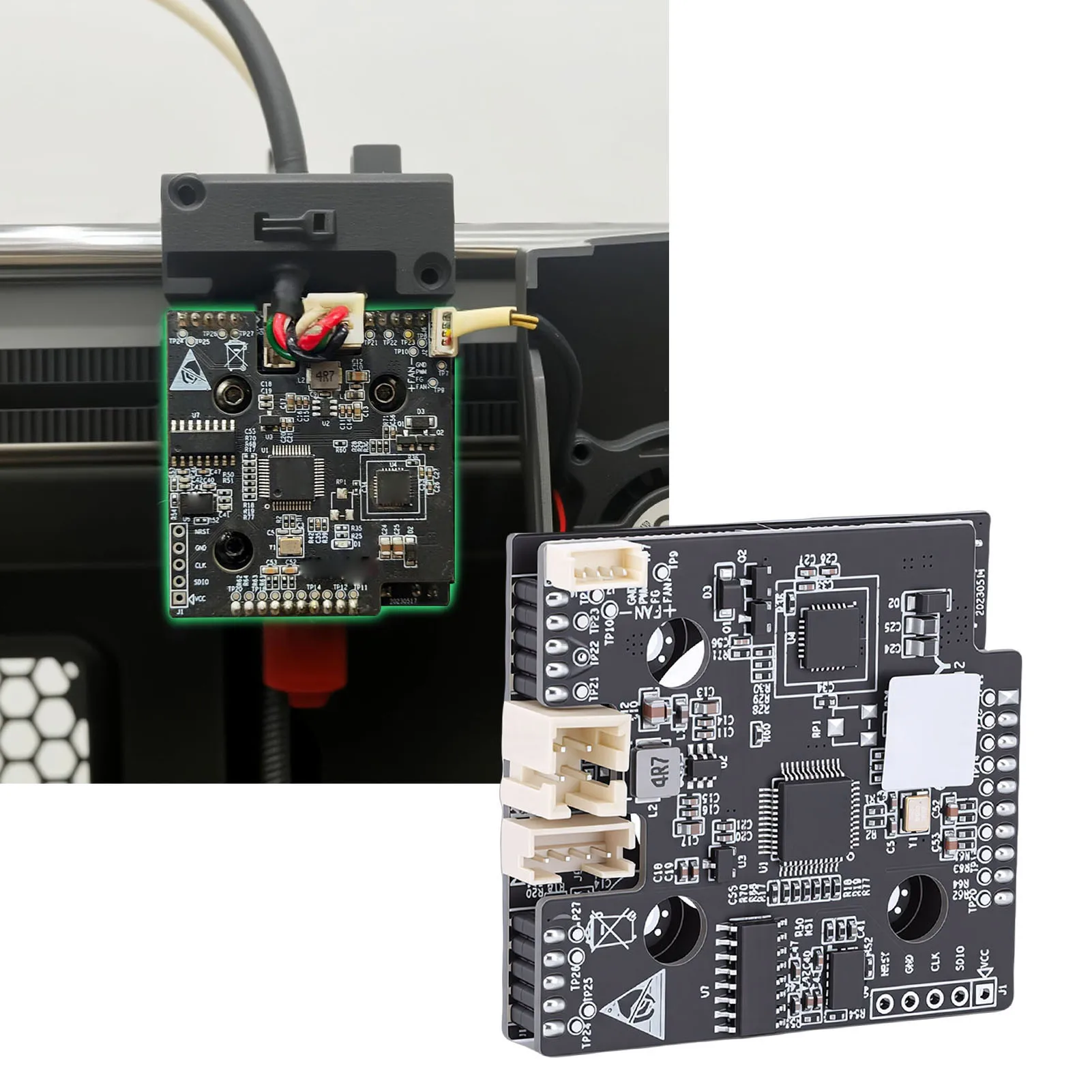 

Hotend Adapter Board Replacement for K1 K1 Max K1C K1 SE 3D Printer Hotend Toolhead Module Hotend PCBA Adapter Board