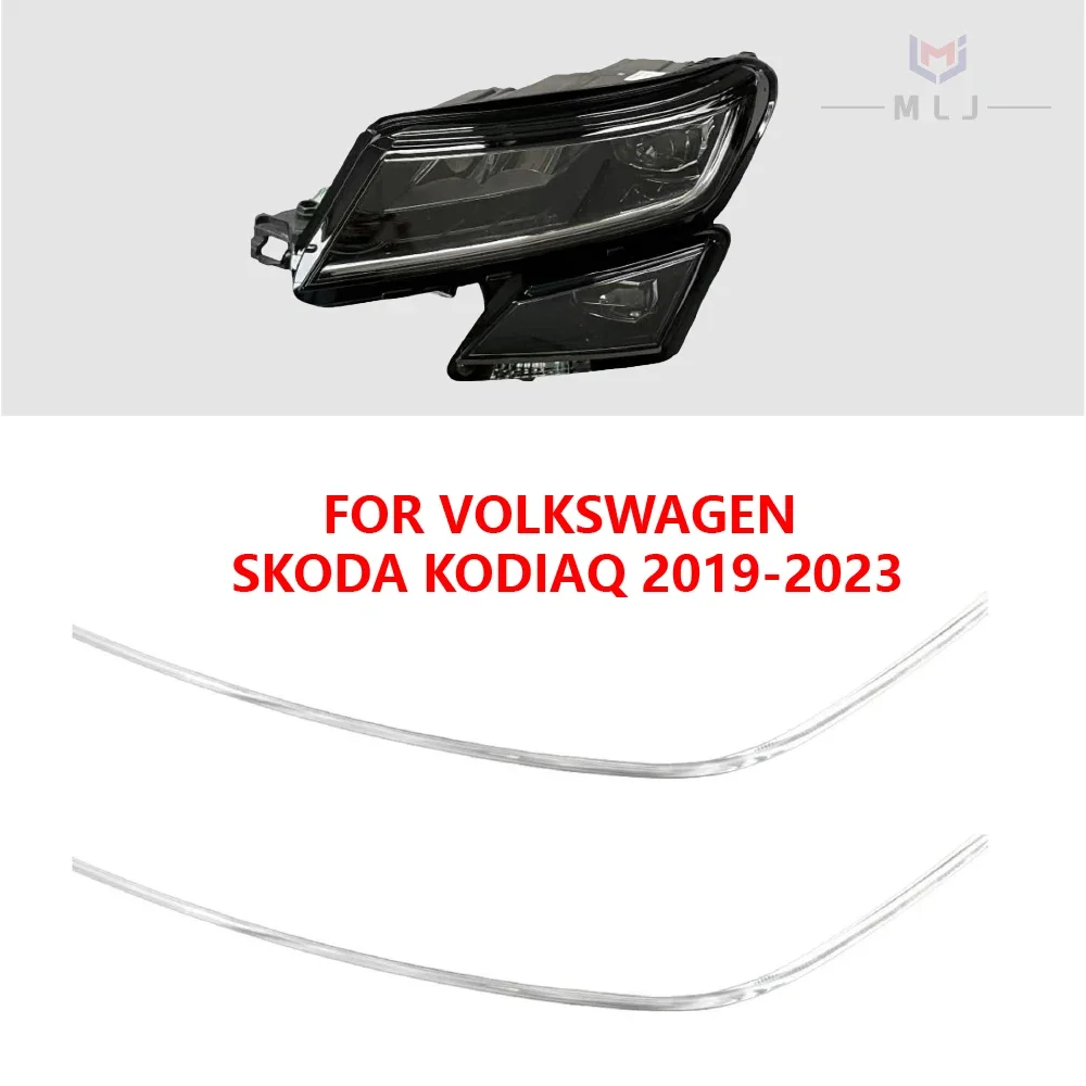 

Новый светодиодный светильник DRL для Volkswagen Skoda Kodiaq 2019-2023, направляющие для автомобильных фар, акриловые трубки «ангельские глазки», световые полосы