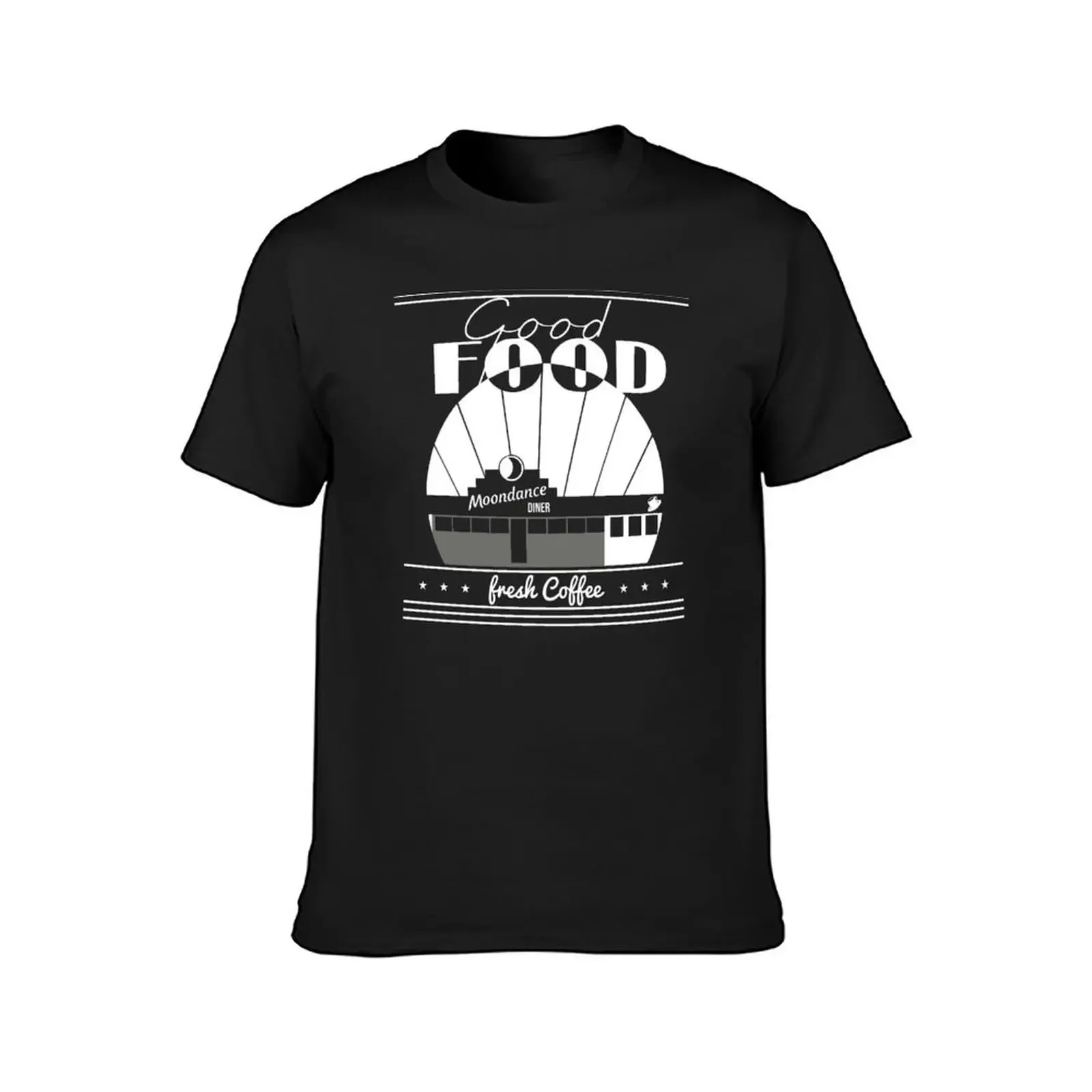 TICK BOOM GOOD FOOD MOONDANCE DINER FRESH COFFEE GIFT T-Shirt graphic t shirt vintage rapper mens