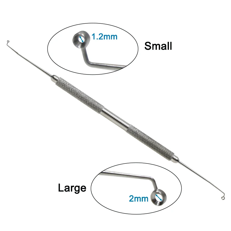 

Ophthalmic Capsule Polisher Angled Ophthalmic Polisher 1.2mm 2.0mm Stainless Steel Ophthalmic Instrument