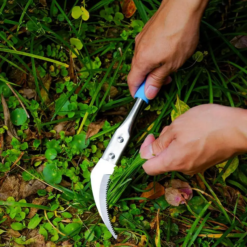 Hand Weeder Tool Stainless Steel Manual Weeder Garden Outdoor Hand Weeding Tool Multifunctional Grass Sickle Puller Weeding Tool