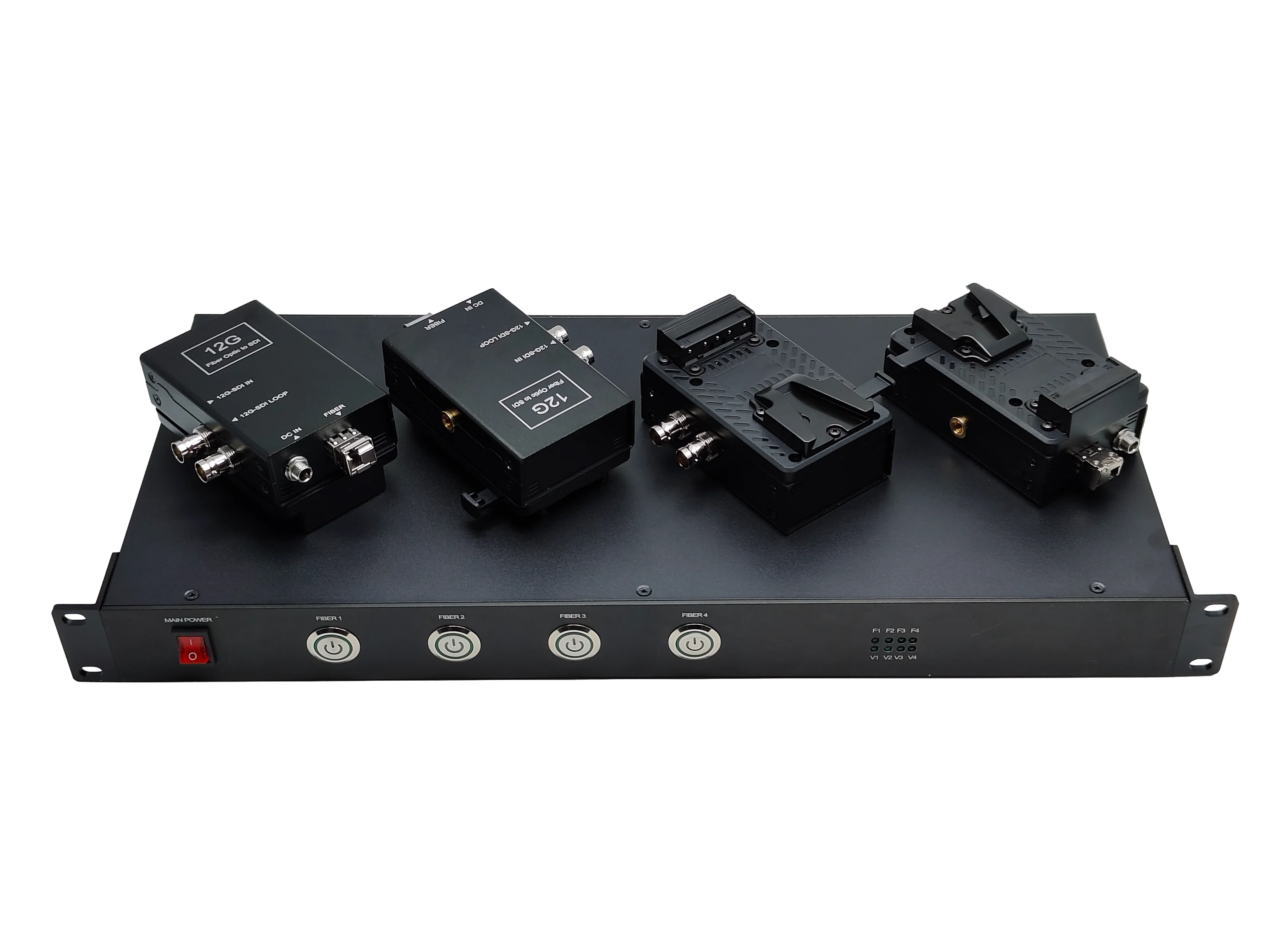 

4 Camera Sets and 1 Base SDI To Fiber Converter 3G/HD/SD-SDI SDTV HDTV EFP to fiber Extender