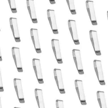 304 Stainless Steel Car Visor Clip Designed for Garage Door Remote Holder Function and In-Vehicle Accessory Management