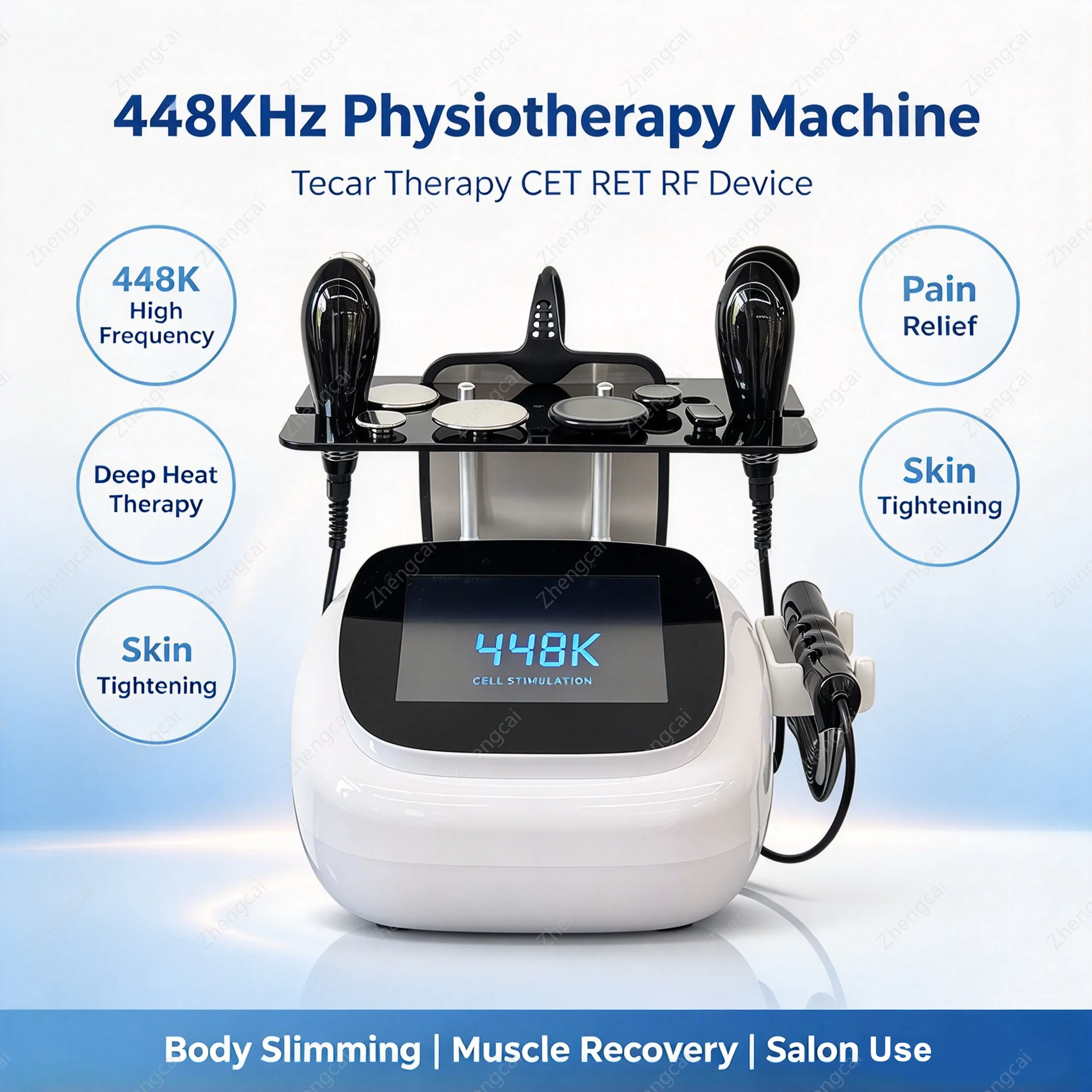 2026 New 448KHz Physiotherapy Machine Tecar Therapy Skin Rejuvenation Muscle Pain Relief SPA Beauty Equipment