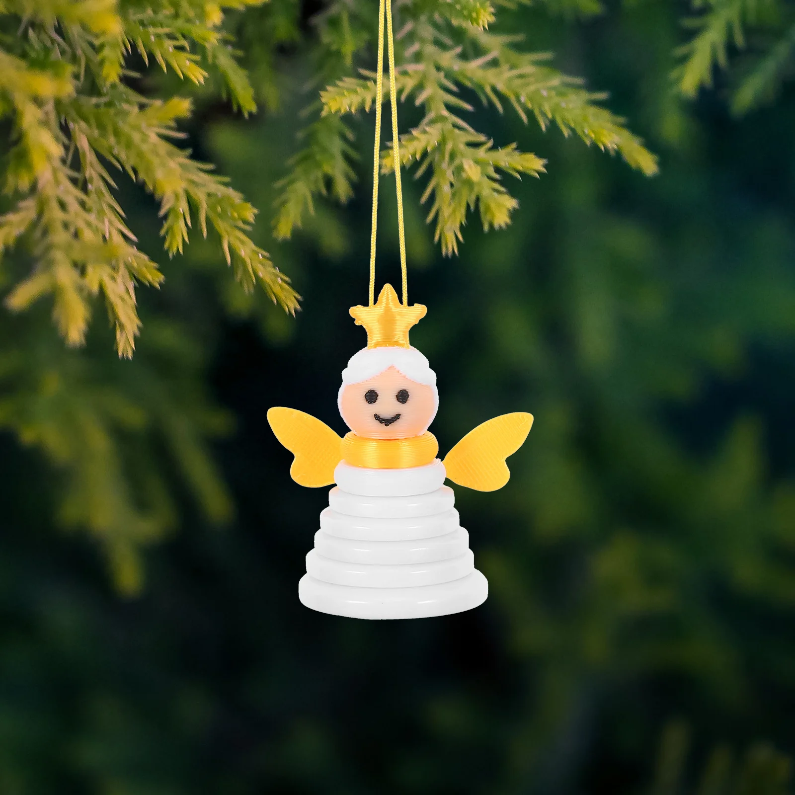 

DIY Christmas Button Making Kit Stacked Angel Craft Buttons for Holiday Ornament Decorations Xmas Tree Hanging DIY Craft Set