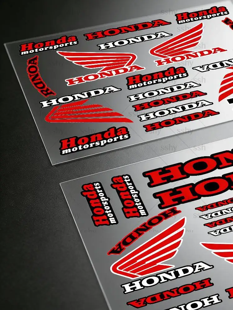 For HONDA Stickers Moto Sticker Auto Body Bumper Windows Motorcycle Laptop Walls Vinyl Decal Car Tuning Accessories