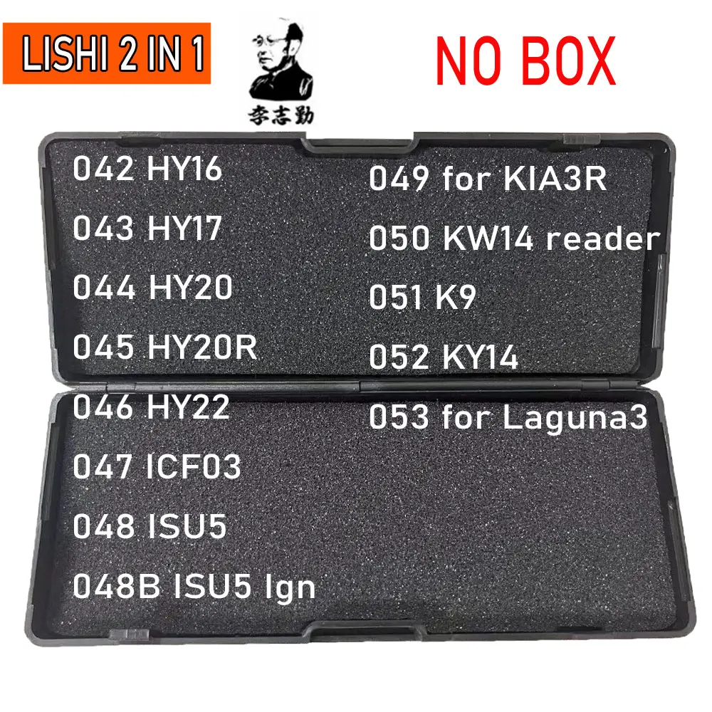 Sin caja negra 011B-020 # LiShi 2 en 1 FO38 lector GT10 GT15 para GM37 GM39 GM45 BYD01 BYD01R HU43 HU49 para herramientas de cerrajero Geely