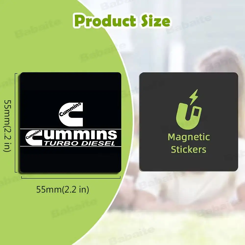 CUMMINS CAR Personalized Fridge Magnets Magnetic Refrigerator Memorial Gifts for Kitchen Office Locker Travel Home Deco