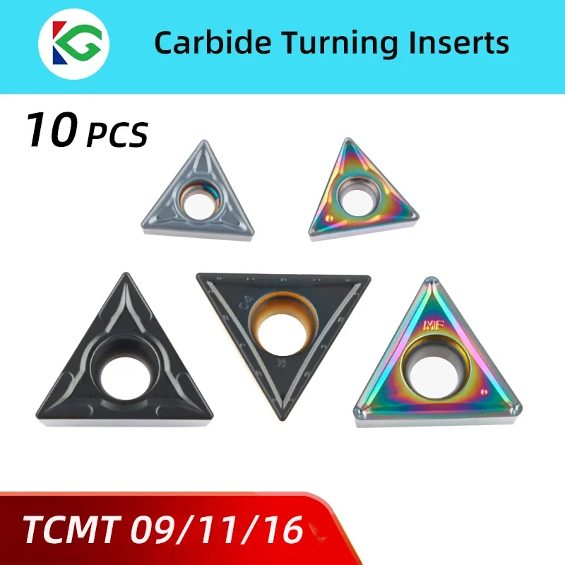 Inserções Internas do Carboneto do Corte do Giro Tcmt110204 Vp15tf Tcmt090204 Tcmt16t304 Ue6020 10 Peças