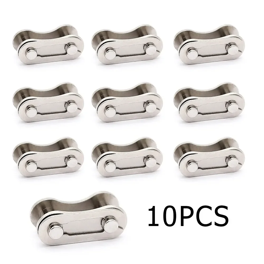 10 Pcs Bicycle Bike Single Speed Quick Chain Master Links Connector Accessories  For 1 - 3 Speed Chains Low Rider