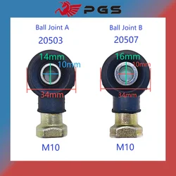 2 Set (4pcs)Ball Joint Tie Rod End A and B For Linhai Code 20503 20507 Linhai 260 300 400 500 550 565 570 750 ATV UTV LU019055