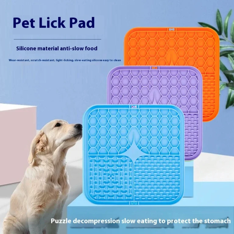 Almohadilla para lamer perros y gatos, almohadilla para lamer, antiasfixia, utensilios de comida lenta, tazón de comida lenta, plato para lamer, tapete para comida de yogur para gatos y mascotas, producto