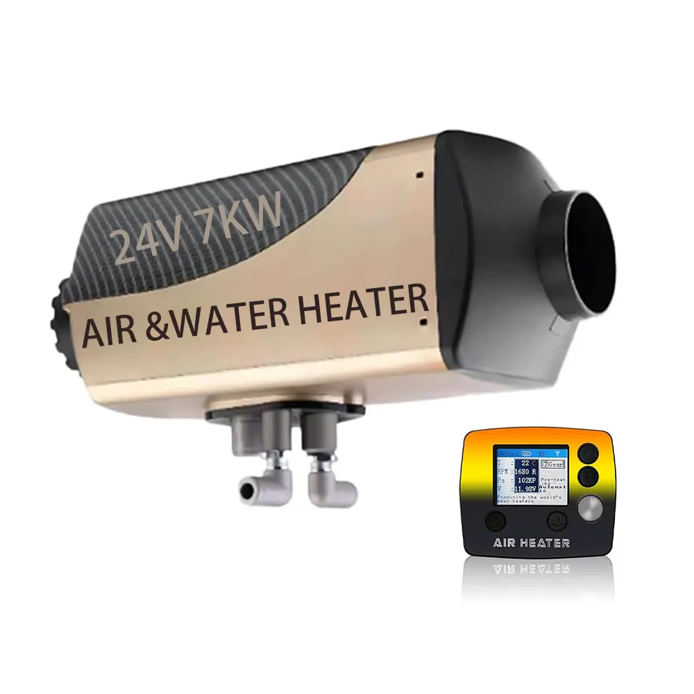 New Diesel Air & Water Parking Heater Adjustable Water Heating Thermostat Setting 12V/24V 7kW Plastic