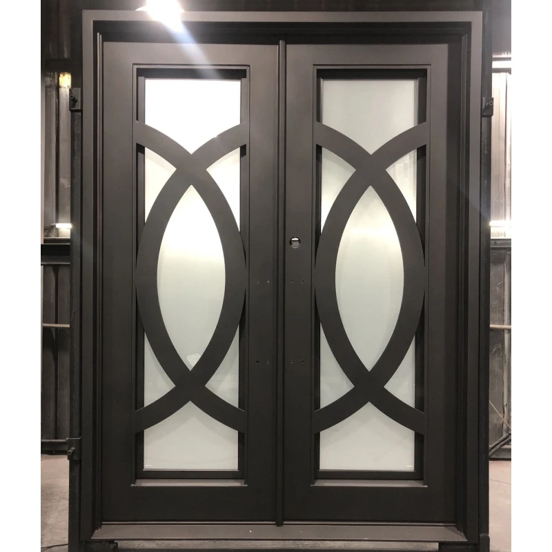 Iron Door Customized Size ,Pre-hung Entrance Wrought Grill, Window Door Designs Wrought Any Size