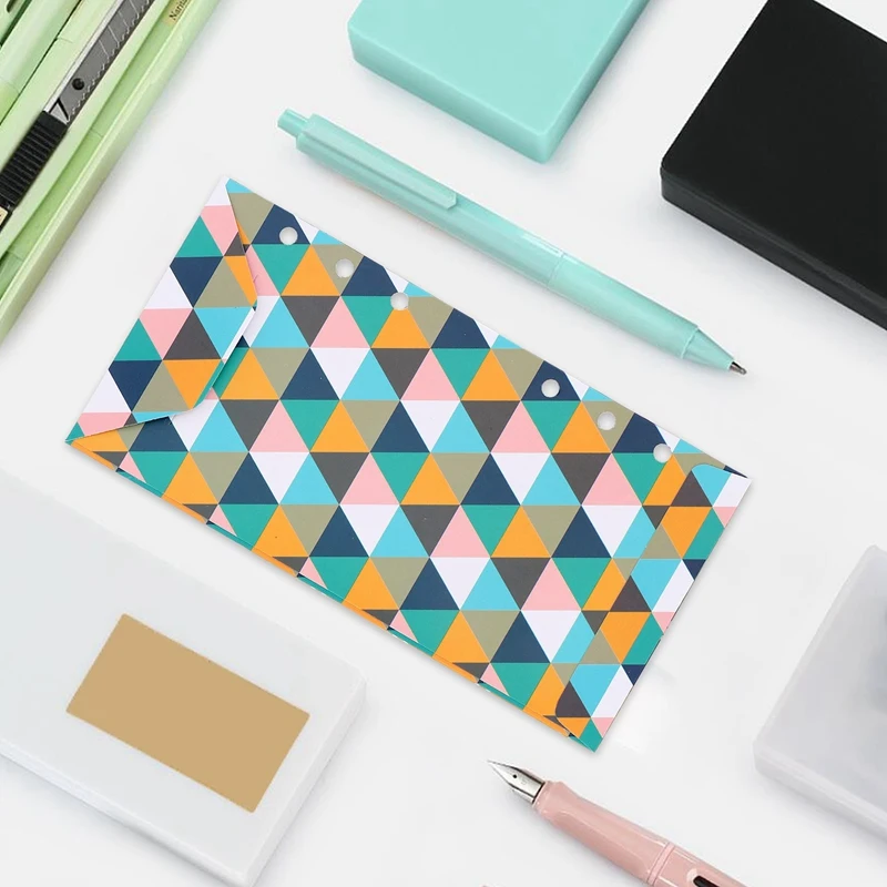 Конверты формата А6 24 шт., карманы для бумаги, для системы конвертов, органайзера, бумажник с наклейками