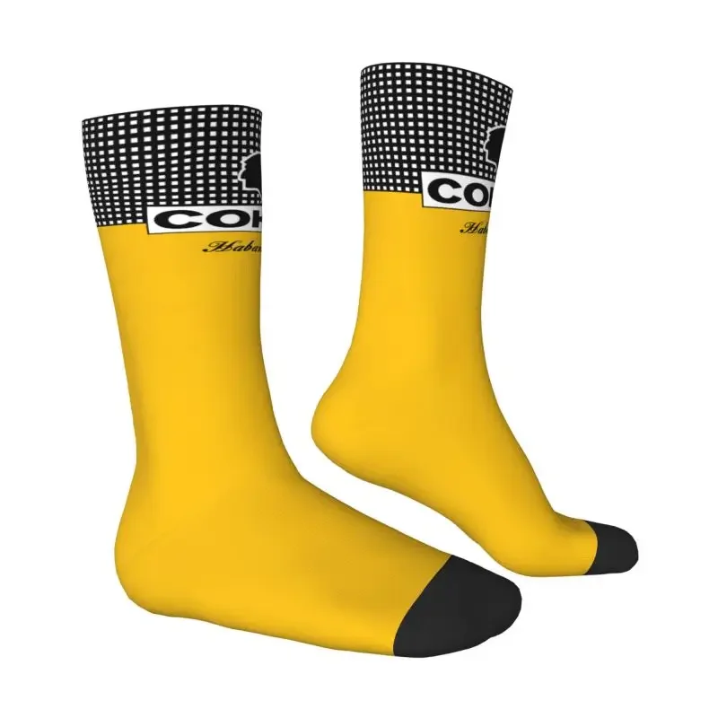 Kawaii Cohibas Habana Cuba Cigar Socks Men Women Warm 3D Printed Football Sports Socks