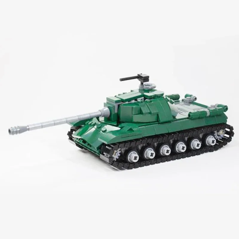 Moc tijolos de construção modelo militar is-3 tecnologia tanque de assalto pesado blocos modulares presentes brinquedos de natal conjuntos diy montagem