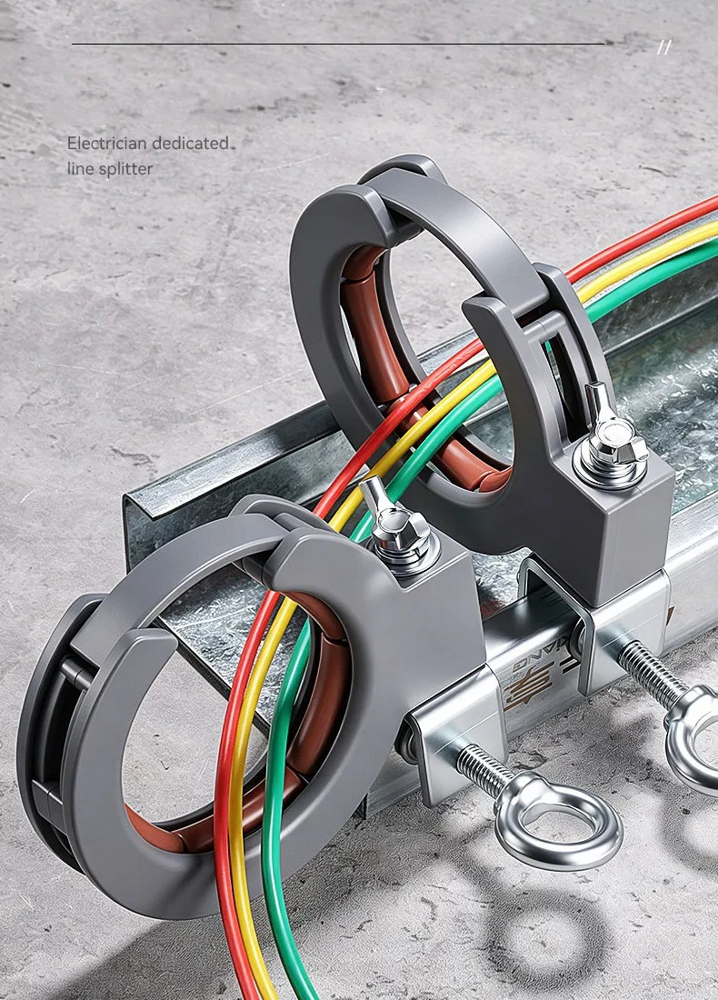 Kabelrinnenbrücke, Rollenführung, Kabelverlegung in der Garagendecke, integrierte Verkabelung, Kabelverlegung, Drahtführung, Befestigung, Bauhilfswerkzeug – Detail 4