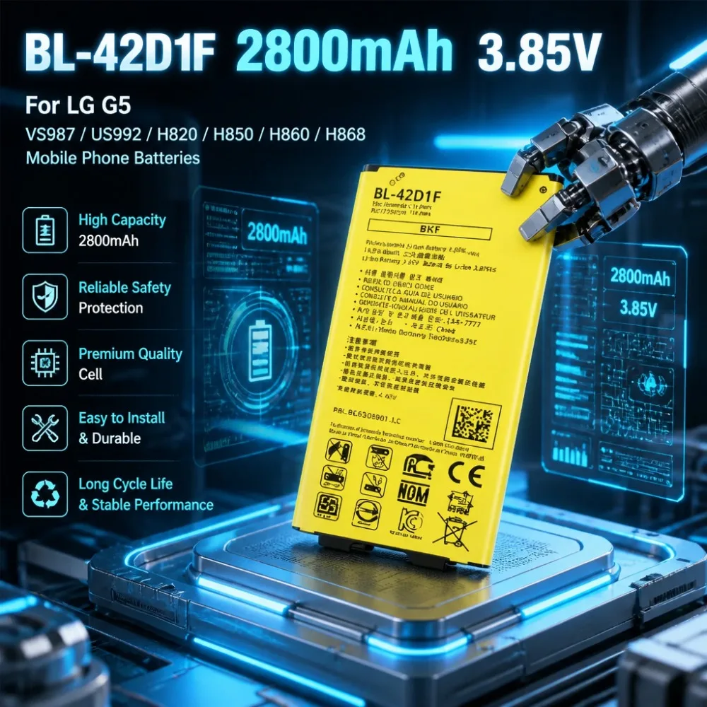 

BL-42D1F 2800mAh 3.85V Replacement Battery for LG G5 VS987 US992 H820 H850 H860 H868 Mobile Phone Batteries
