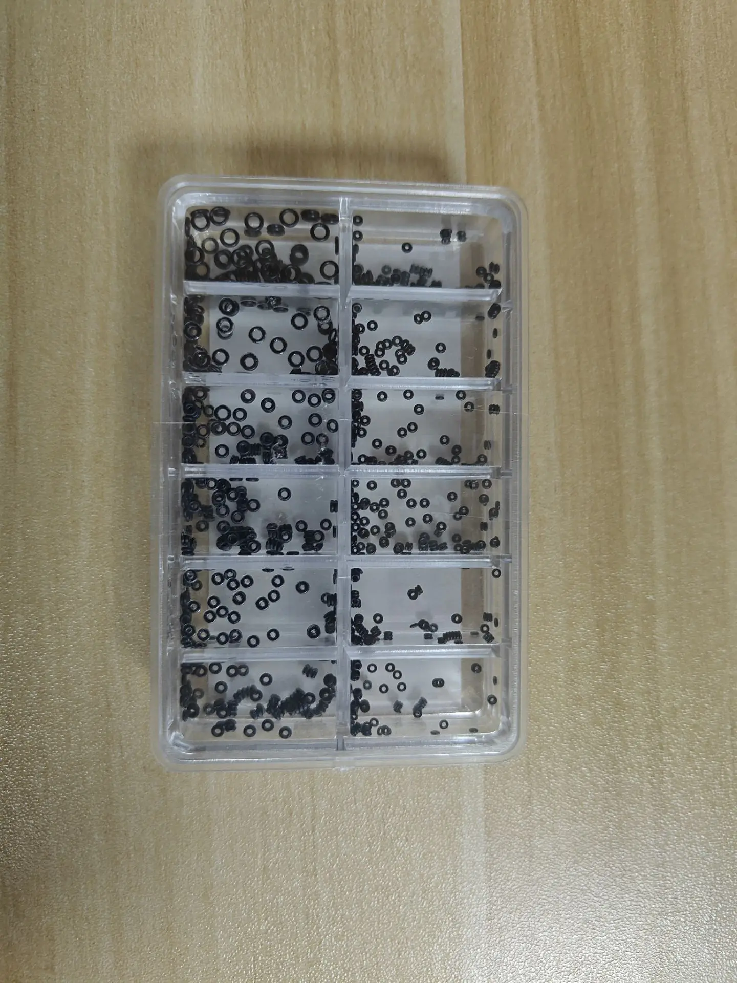 Watch Accessories, Handle Waterproof Ring, Handle Seal Ring, Waterproof Rubber Ring, 10-Grids Boxed Handle Waterproof Ring