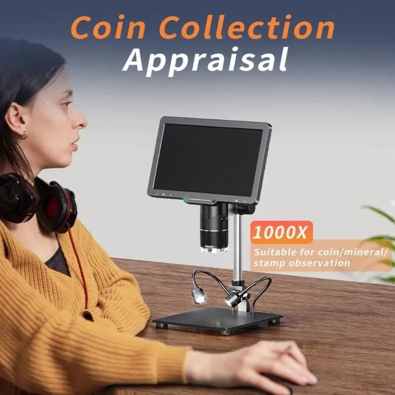 101inch Kính hiển vi kỹ thuật số 2500X ZOOM 2MP Máy ảnh kính hiển vi điện tử N2UD N2UD N2UD