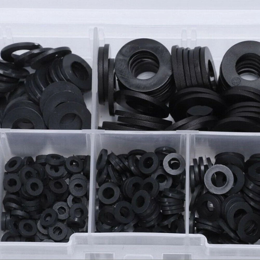 Gasket Rubber O-ring Ships Vehicles M2-M10 Nylon Repair Wear Resistant With Plastic Box 500X Commercial Appliances