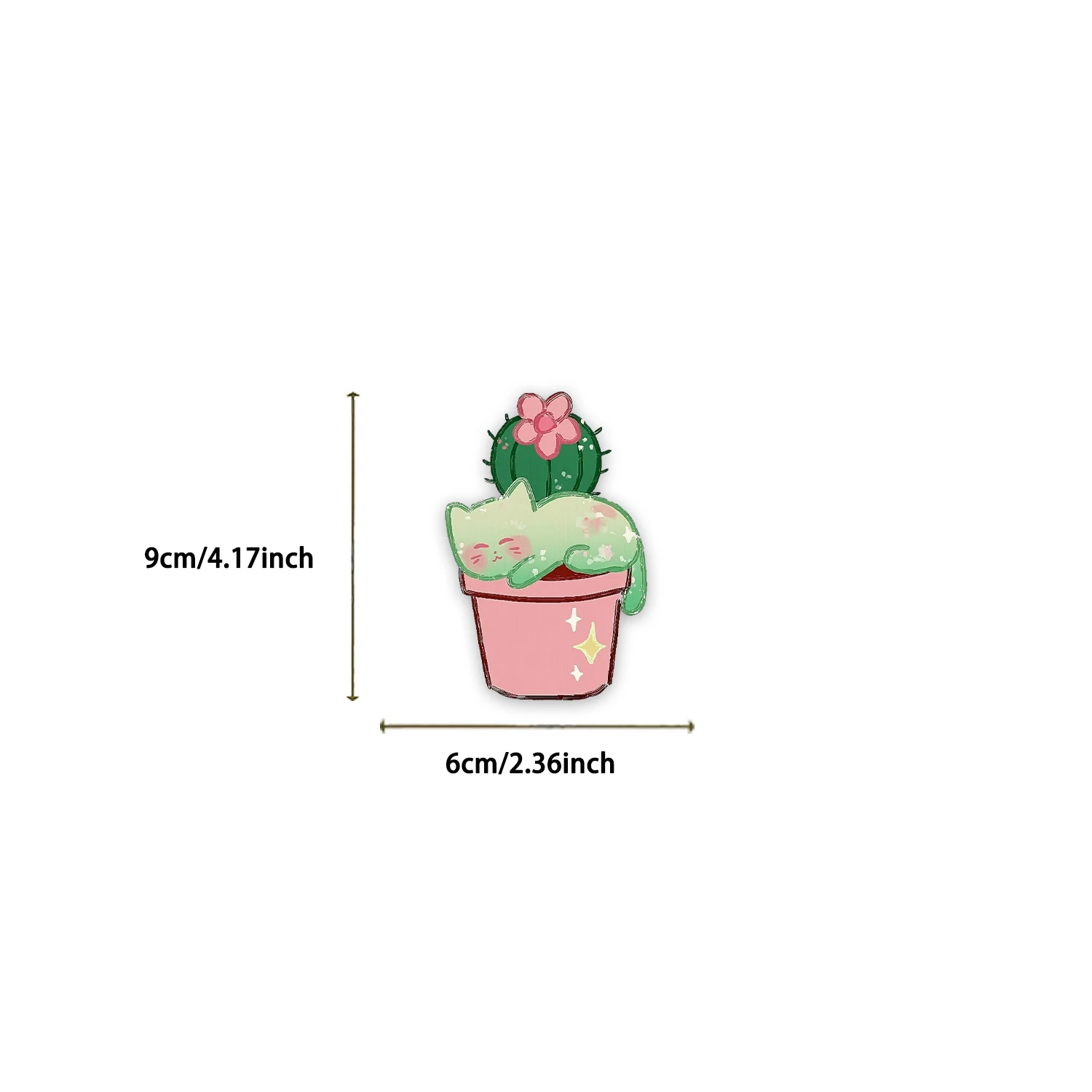 50 قطعة من ملصقات القط الصبار الممتعة DIY جراب هاتف الكمبيوتر المحمول كوب ماء ملصقات ألعاب الكمبيوتر