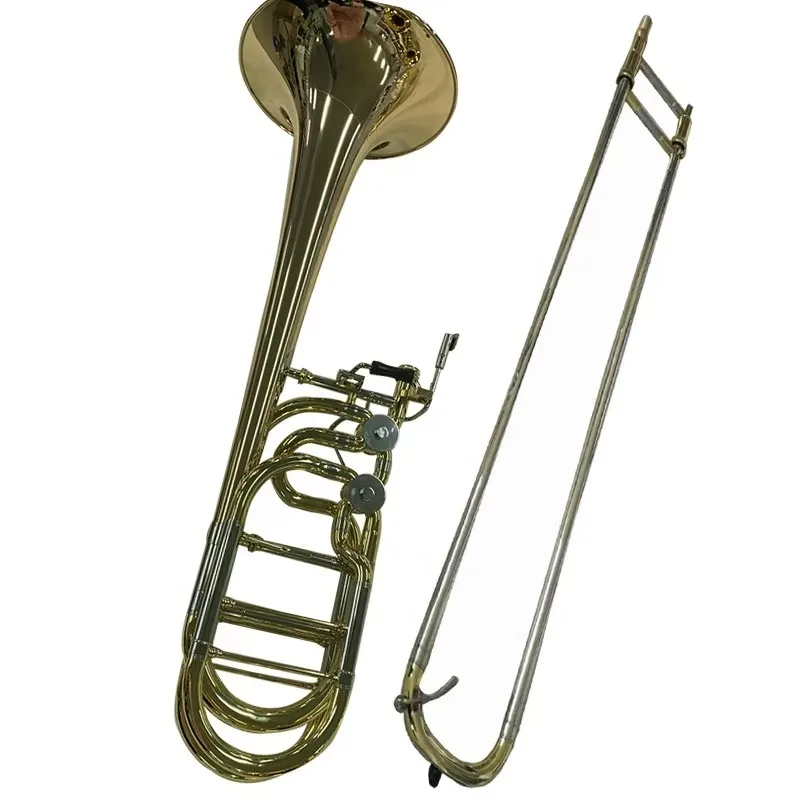 Chinese Factory Directly Selling Higher Standard Yellow Brass Trombone for Professional Player