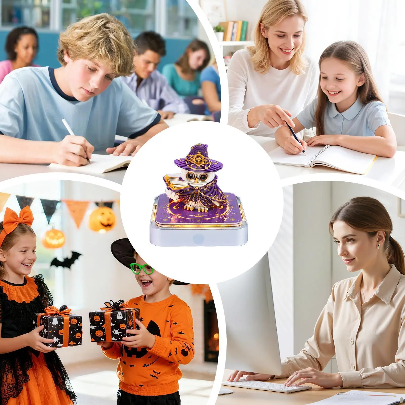 3d-calendar-2027-summoner-owls-decorative-paper-carving-planner-paper-notepad-desk-weekly-calendar-for-home-office-school-dorm
