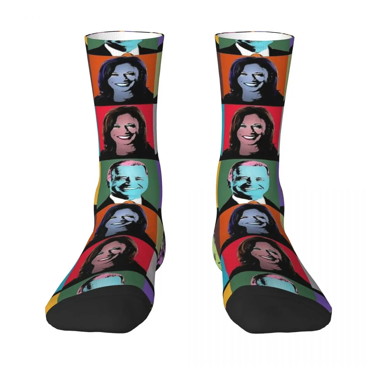 Biden Harris Pop Art Socks Winter Stockings Retro Men Medium Soft Socks Design Skateboard Anti-Slip Socks