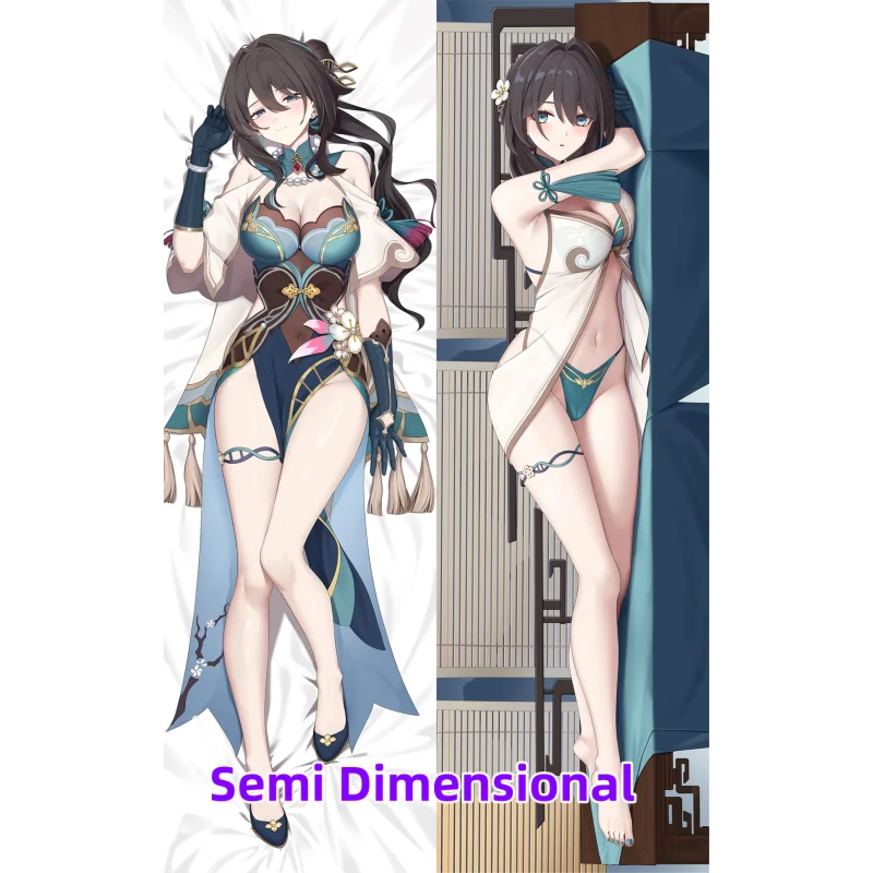 

Dakimakura Anime Honkai: Star Rail Ruan Mei Pillow Case Double-sided Print Of Life-size Body Pillowcase Gifts Can be Customized