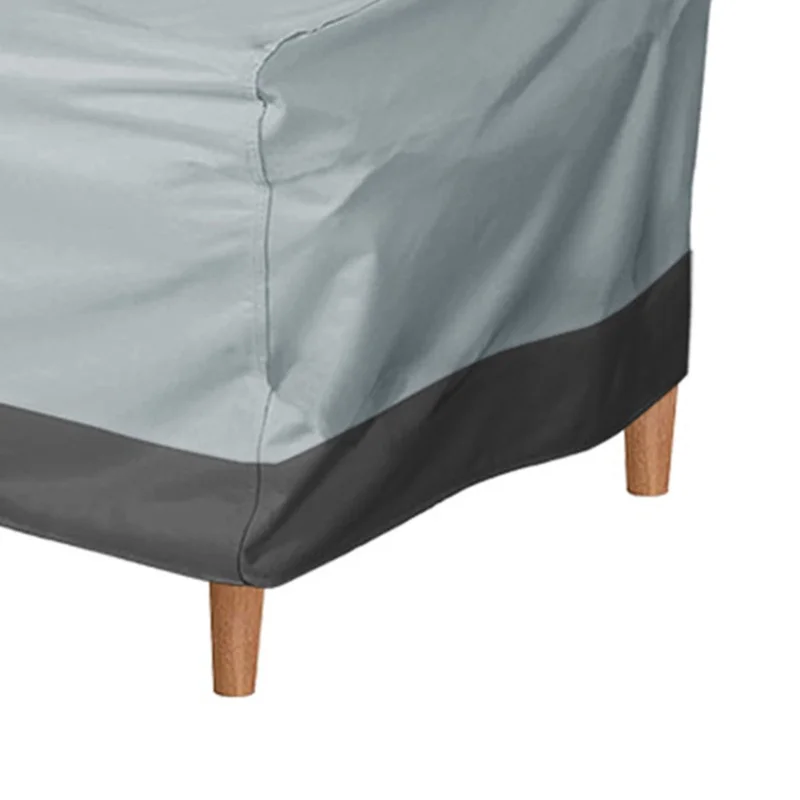 Patio Chair Cover Oxford Cloth Water Resistant Silver Coating Outdoor Furniture Cover For Home Lawn Patio Garden Grey Black 190T