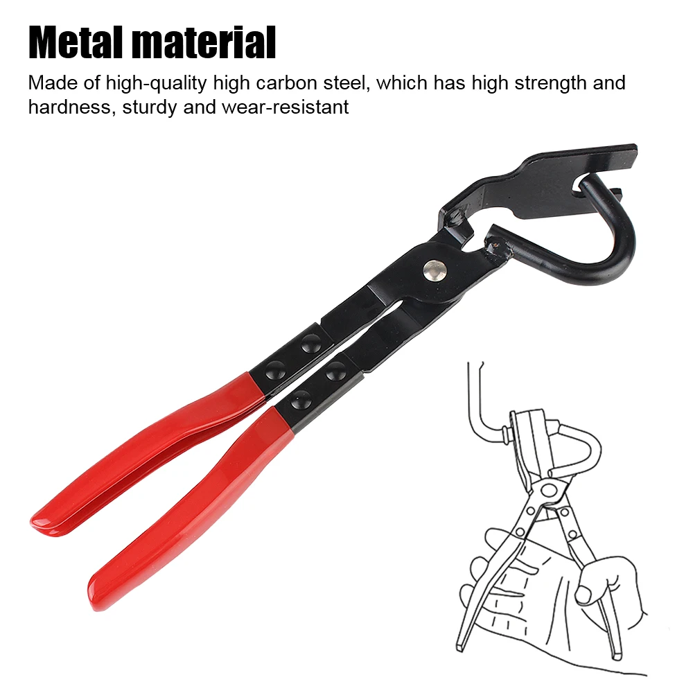 Anti-Slip Handle Tools Car Exhaust Rubber Pad Pliers Exhaust Hanger Removal Puller Exhaust Pipe Gasket Removal Plier